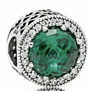Pandora green radiant Hearts charm.